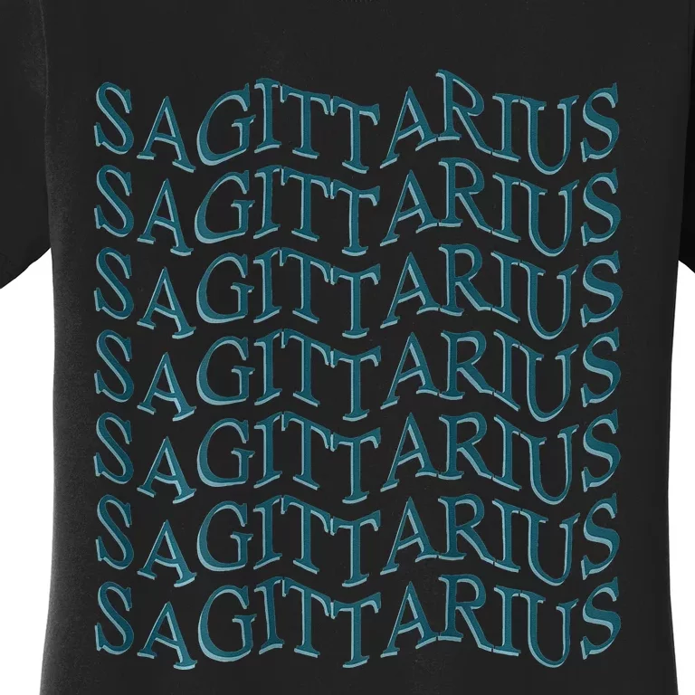 Sagittarius Zodiac Sign Astrology Moonlight Press Women's T-Shirt