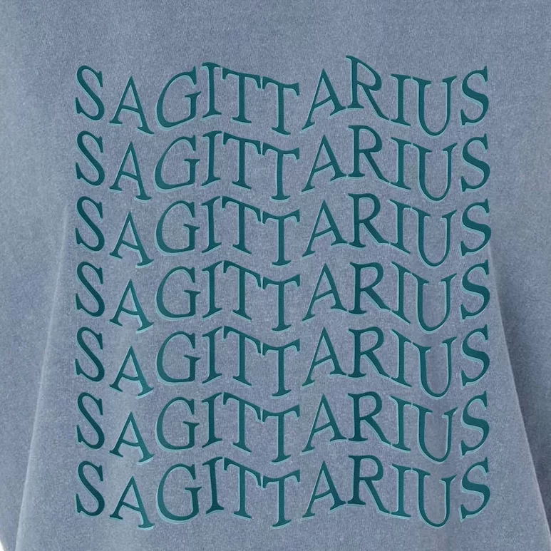 Sagittarius Zodiac Sign Astrology Moonlight Press Garment-Dyed Women's Muscle Tee