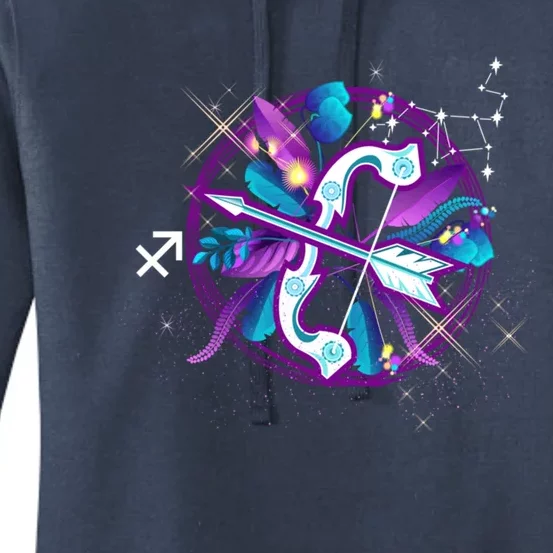 Sagittarius Zodiac Sign Symbol Astrology Birthday Month Gift Women's Pullover Hoodie