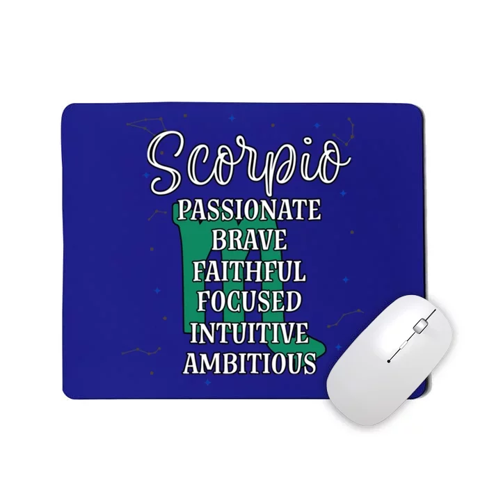 Scorpio Zodiac Sign October November Birthday Facts Traits Cool Gift Mousepad