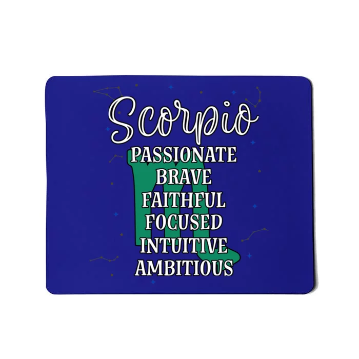 Scorpio Zodiac Sign October November Birthday Facts Traits Cool Gift Mousepad