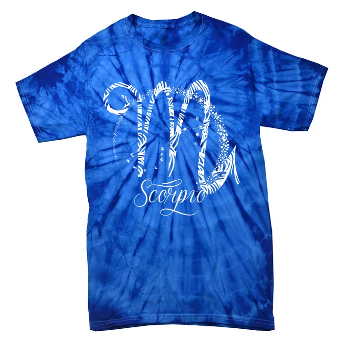 Scorpio Zodiac Sign October November Birthday Gift Astrology Gift Tie-Dye T-Shirt