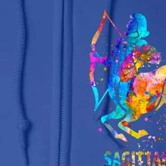 Sagittarius Zodiac Sign Cute Gift Full Zip Hoodie