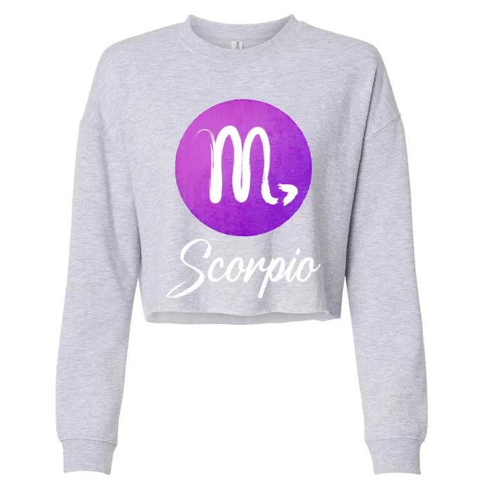 Scorpio Zodiac Sign Gift Cropped Pullover Crew