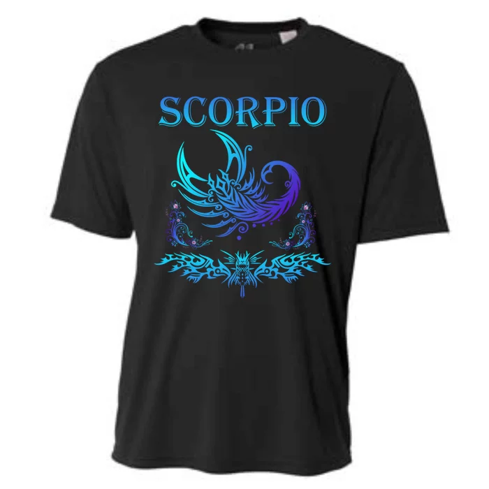 Scorpio Zodiac Sign Astrology Horoscope Tarot Gift Cooling Performance Crew T-Shirt