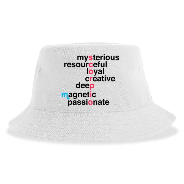 Scorpio Zodiac Star Sign Personality Traits Birthday Scorpio Meaningful Gift Sustainable Bucket Hat