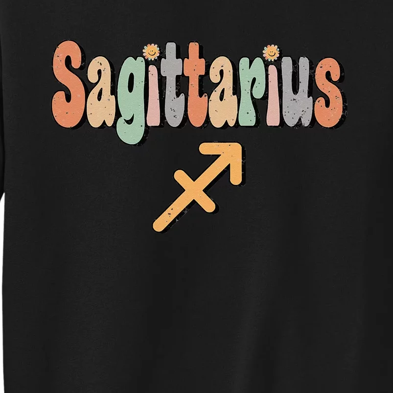 Sagittarius Zodiac Sign Astrology Retro Birthday Sagittarius Sweatshirt