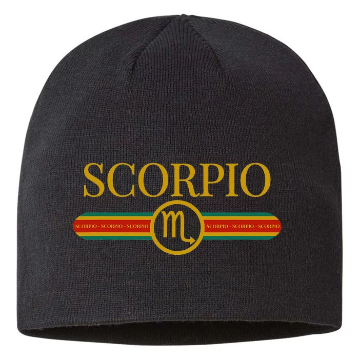 Scorpio Zodiac Sign Astrology Horoscope Fashion 8 1/2in Sustainable Knit Beanie