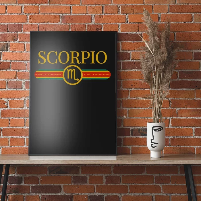 Scorpio Zodiac Sign Astrology Horoscope Fashion Poster