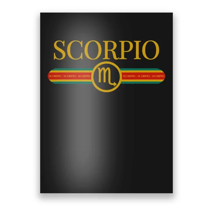 Scorpio Zodiac Sign Astrology Horoscope Fashion Poster