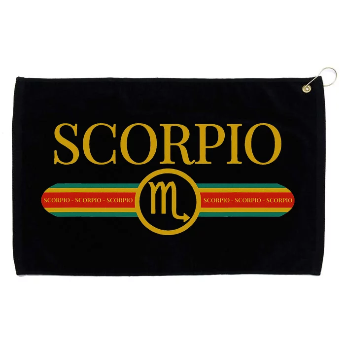 Scorpio Zodiac Sign Astrology Horoscope Fashion Grommeted Golf Towel