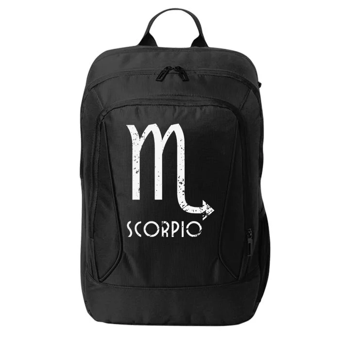 Scorpio Zodiac Sign October November Birthday Gift City Backpack