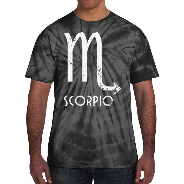 Scorpio Zodiac Sign October November Birthday Gift Tie-Dye T-Shirt