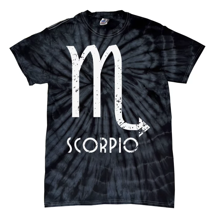 Scorpio Zodiac Sign October November Birthday Gift Tie-Dye T-Shirt