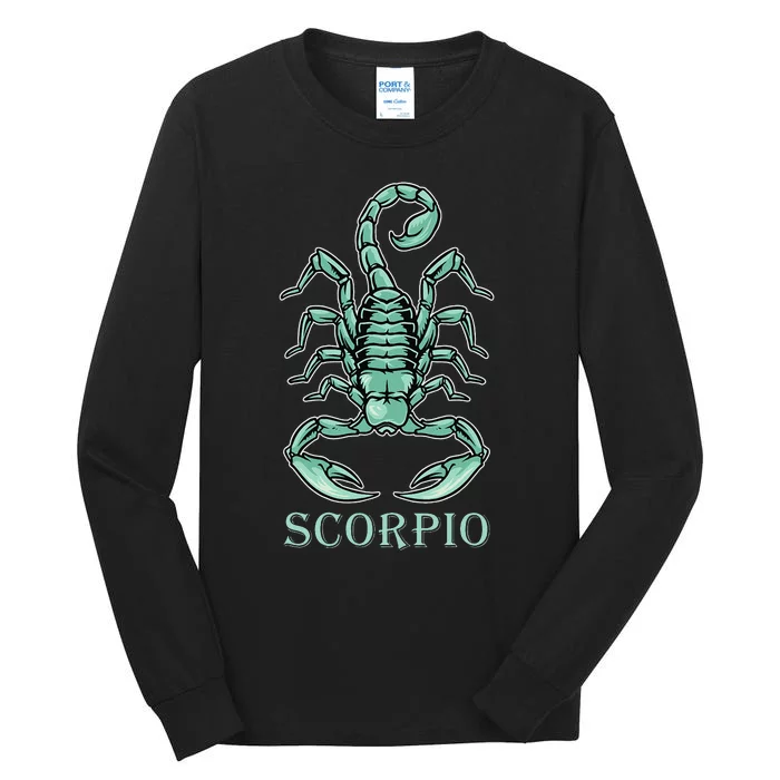 Scorpio Zodiac Sign Tall Long Sleeve T-Shirt