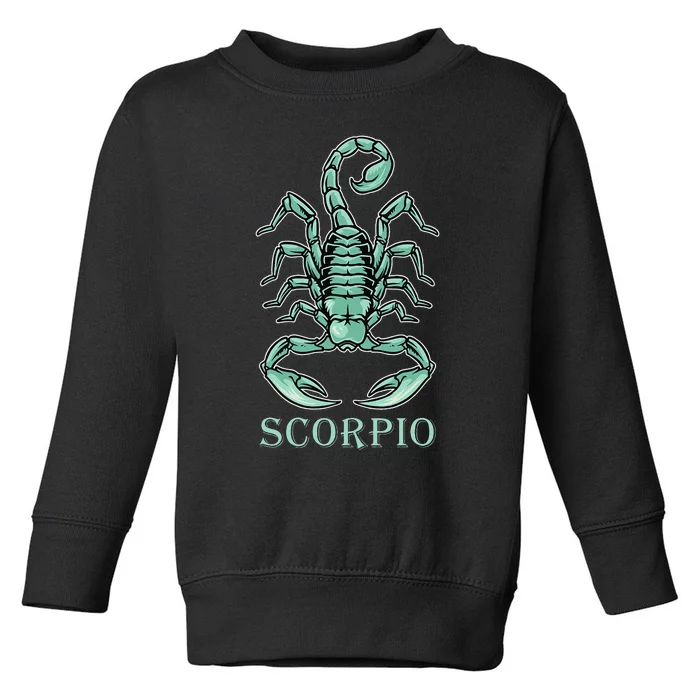 Scorpio Zodiac Sign Toddler Sweatshirt