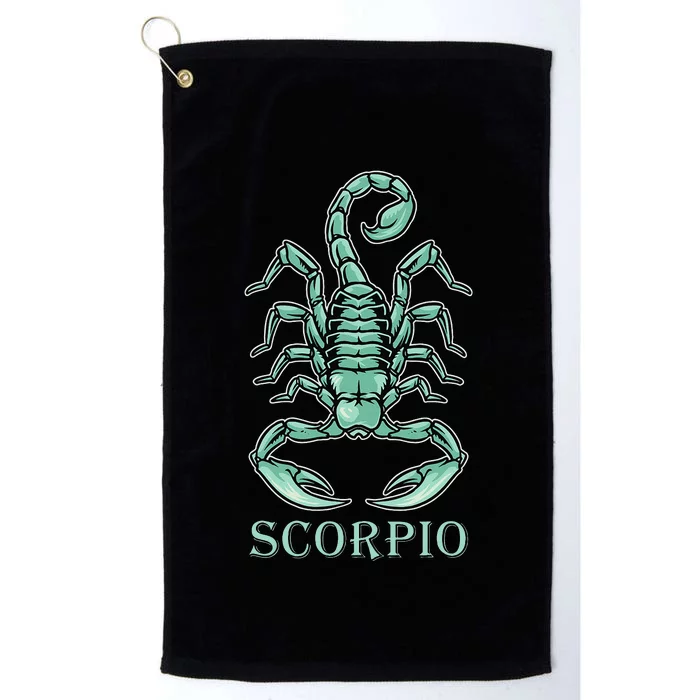 Scorpio Zodiac Sign Platinum Collection Golf Towel