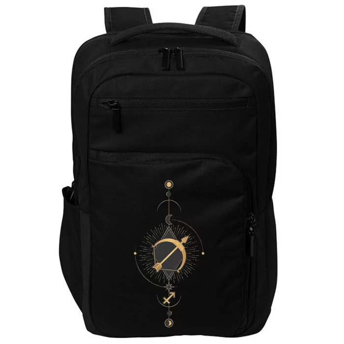 Sagittarius Zodiac Sign Symbol Cool Astrology Lover Gifts Impact Tech Backpack