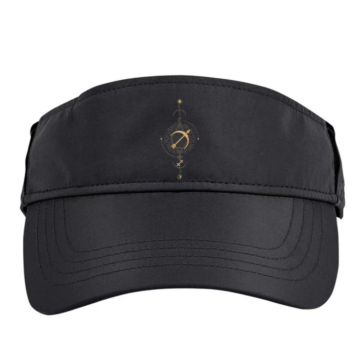 Sagittarius Zodiac Sign Symbol Cool Astrology Lover Gifts Adult Drive Performance Visor