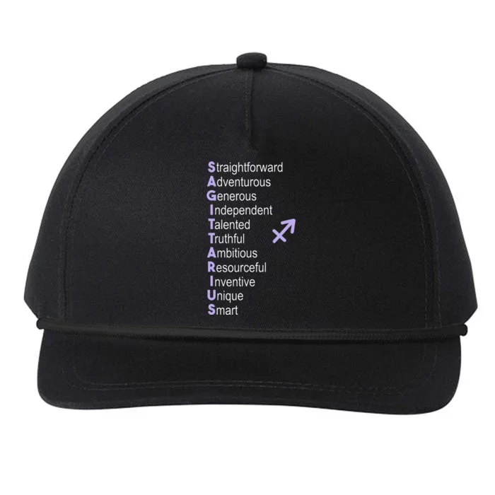 Sagittarius Zodiac Sign Snapback Five-Panel Rope Hat