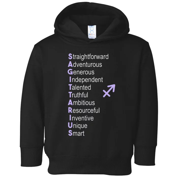 Sagittarius Zodiac Sign Toddler Hoodie