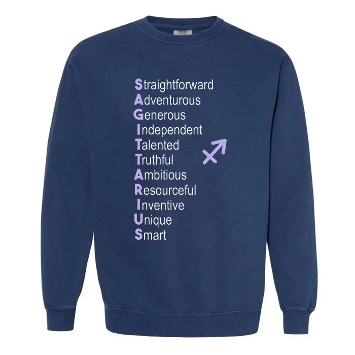 Sagittarius Zodiac Sign Garment-Dyed Sweatshirt