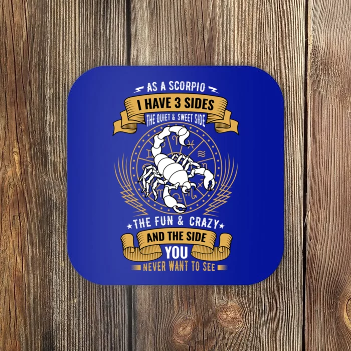 Scorpio Zodiac Sign Birthday Astrology Scorpio Gift Coaster