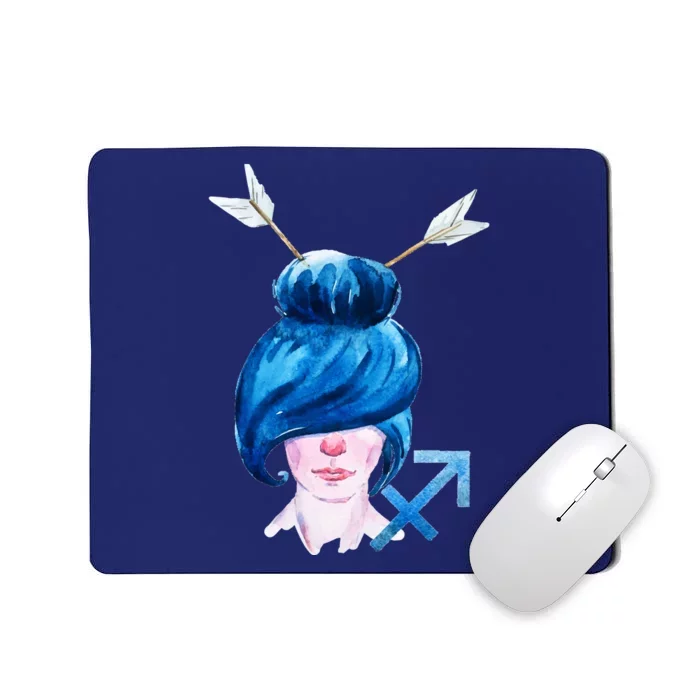 Sagitarius Zodiac Sign Watercolor Illustration Mousepad