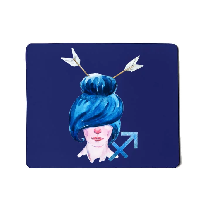 Sagitarius Zodiac Sign Watercolor Illustration Mousepad