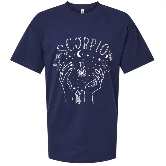 Scorpio Zodiac Sign Astrology Witch Horoscope Celestial Gift Sueded Cloud Jersey T-Shirt