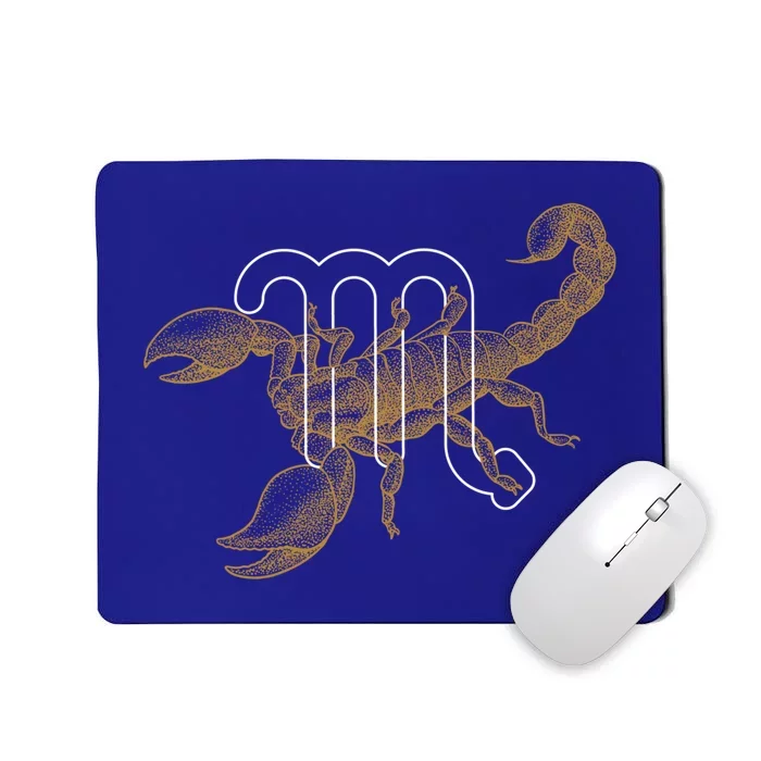 Scorpio Zodiac Sign And Birthday Scorpio Meaningful Gift Mousepad