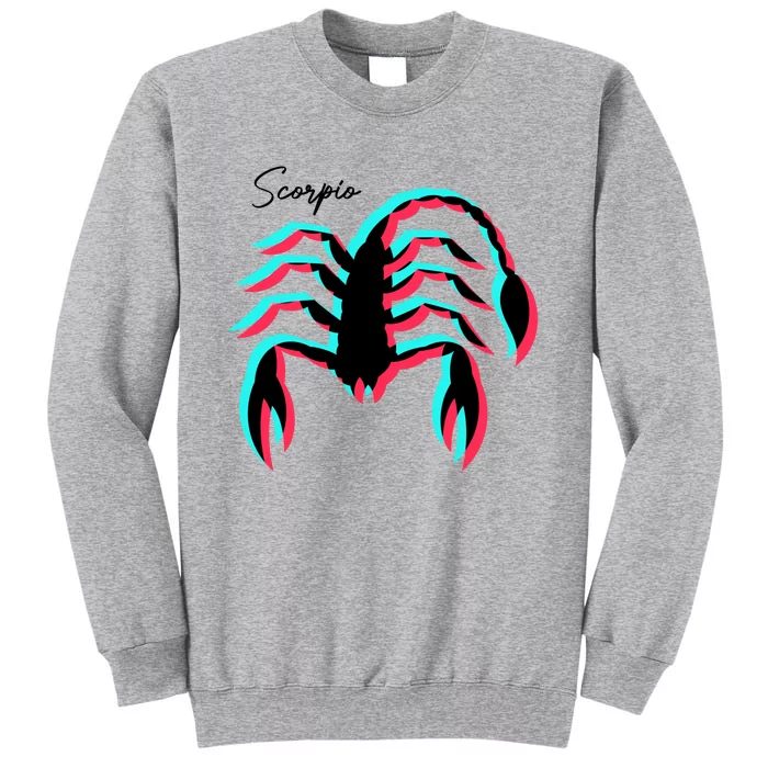 Scorpio Zodiac Sign And Birthday Scorpio Gift Tall Sweatshirt