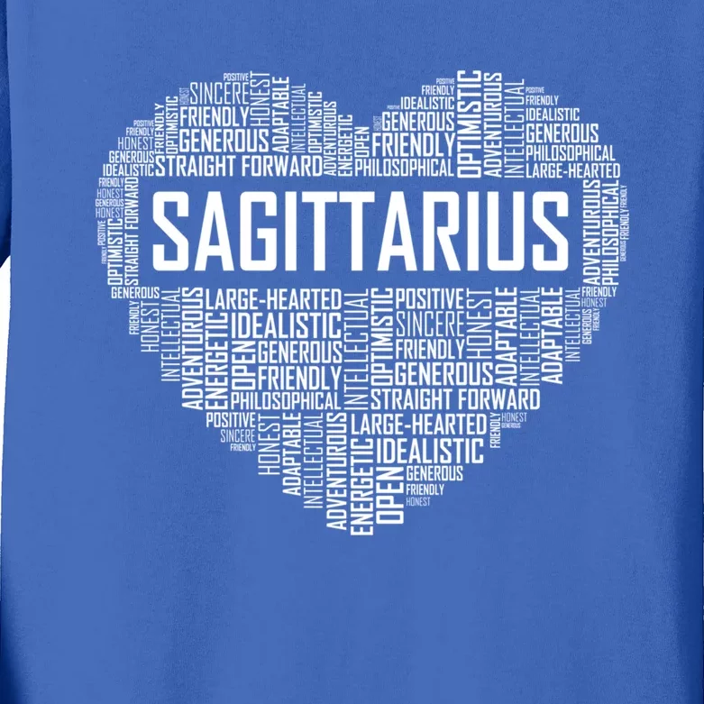 Sagittarius Zodiac Traits Horoscope Astrology Sign Gift Great Gift Kids Long Sleeve Shirt