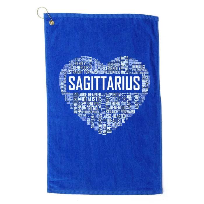 Sagittarius Zodiac Traits Horoscope Astrology Sign Gift Great Gift Platinum Collection Golf Towel