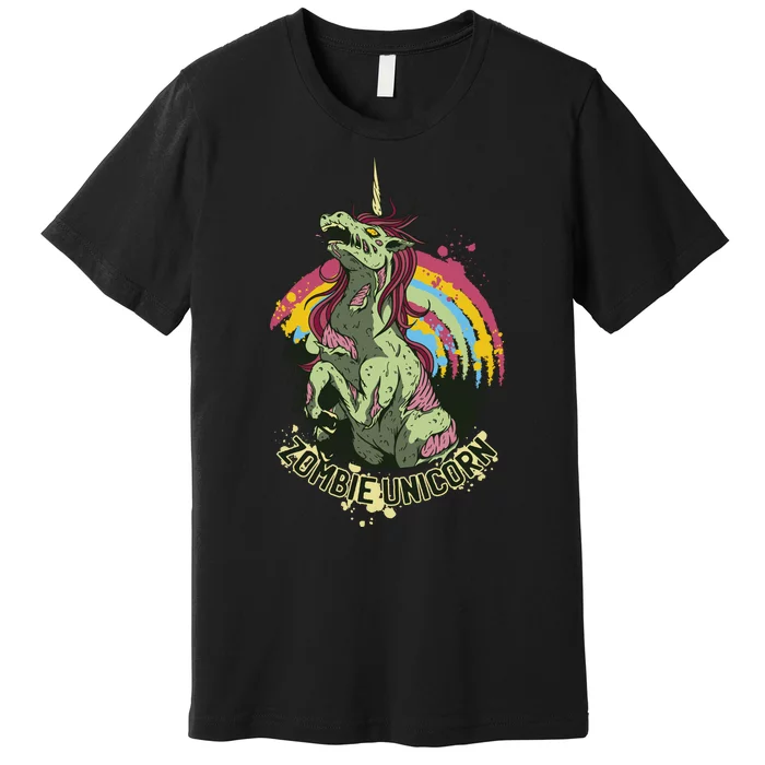 Scary Zombie Unicorn Premium T-Shirt