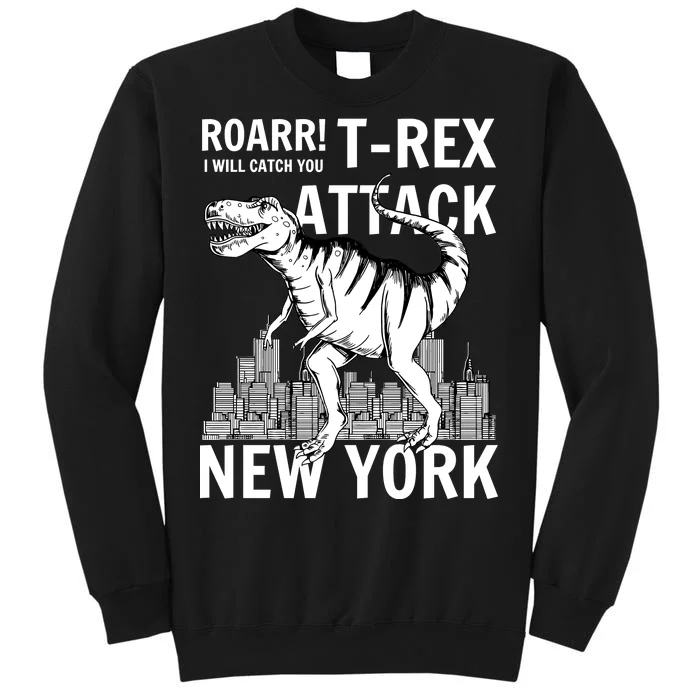 T-Rex Attacks New York Sweatshirt