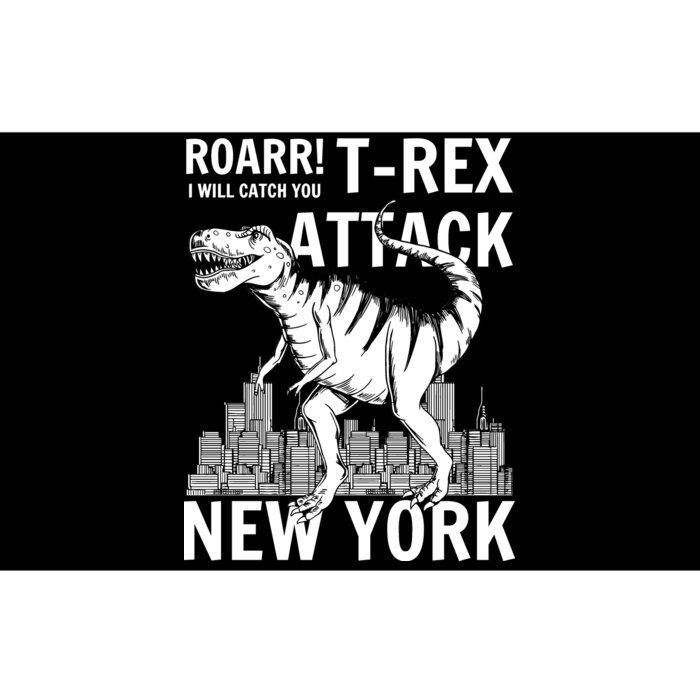 T-Rex Attacks New York Bumper Sticker