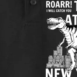 T-Rex Attacks New York Dry Zone Grid Performance Polo