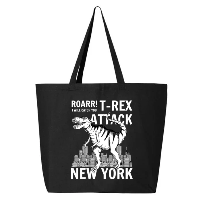 T-Rex Attacks New York 25L Jumbo Tote