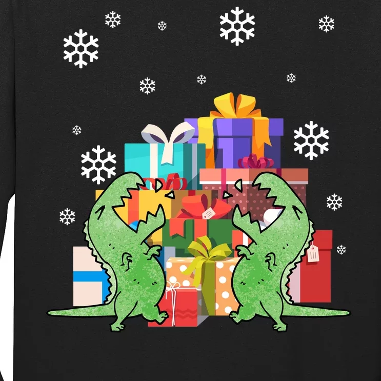 T-Rex Christmas Long Sleeve Shirt