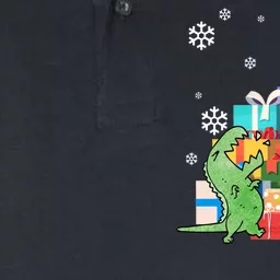 T-Rex Christmas Softstyle Adult Sport Polo