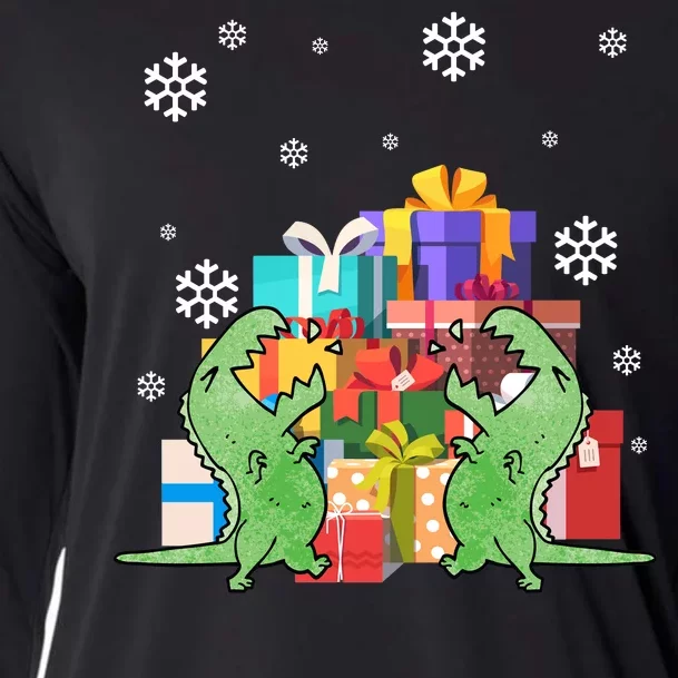 T-Rex Christmas Cooling Performance Long Sleeve Crew