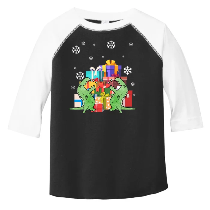 T-Rex Christmas Toddler Fine Jersey T-Shirt