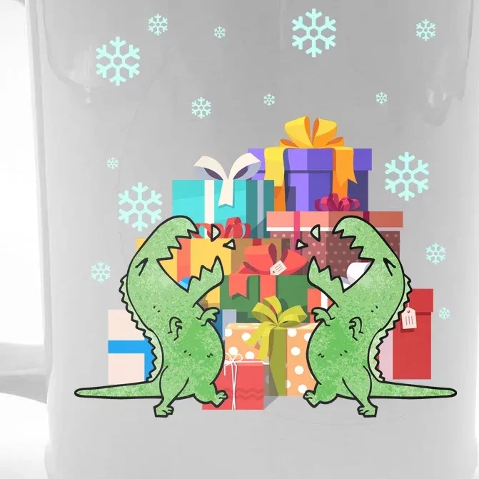 T-Rex Christmas Front & Back Beer Stein