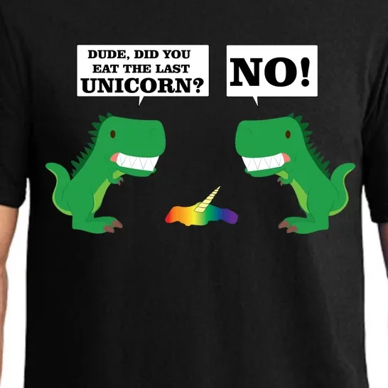 T-Rex Did You Eat The Last Unicorn Pajama Set