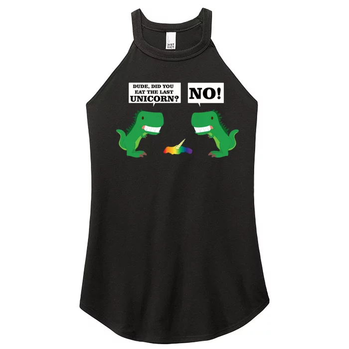 T-Rex Did You Eat The Last Unicorn Women’s Perfect Tri Rocker Tank