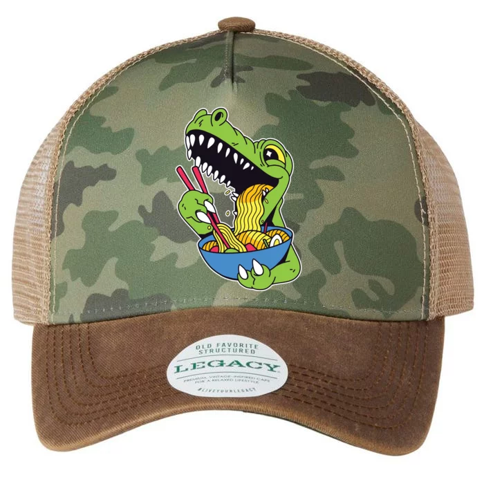 T-Rex Eating Ramen Legacy Tie Dye Trucker Hat