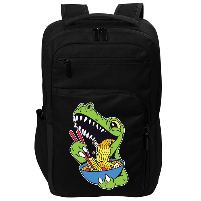 T-Rex Eating Ramen Impact Tech Backpack