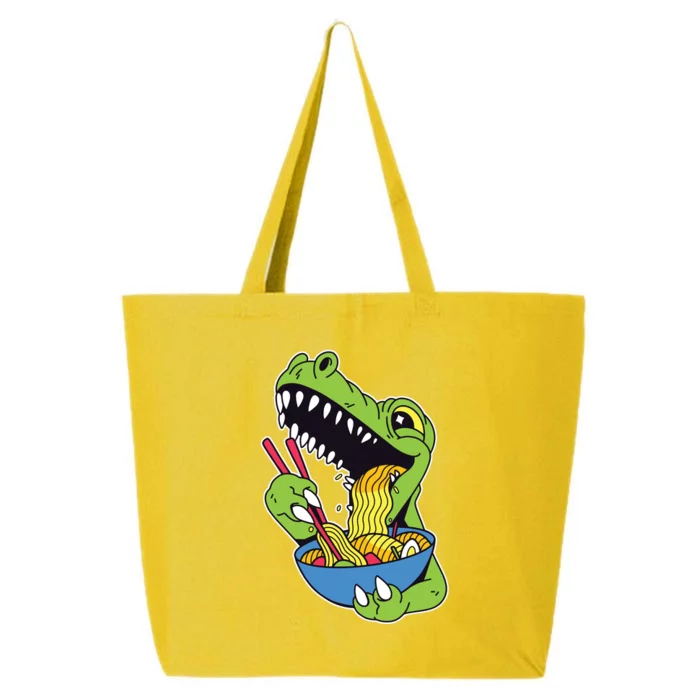 T-Rex Eating Ramen 25L Jumbo Tote