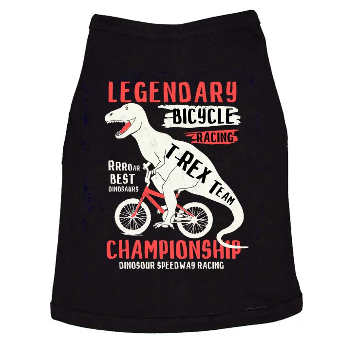 T-Rex Funny Bicycle Racing Doggie Tank